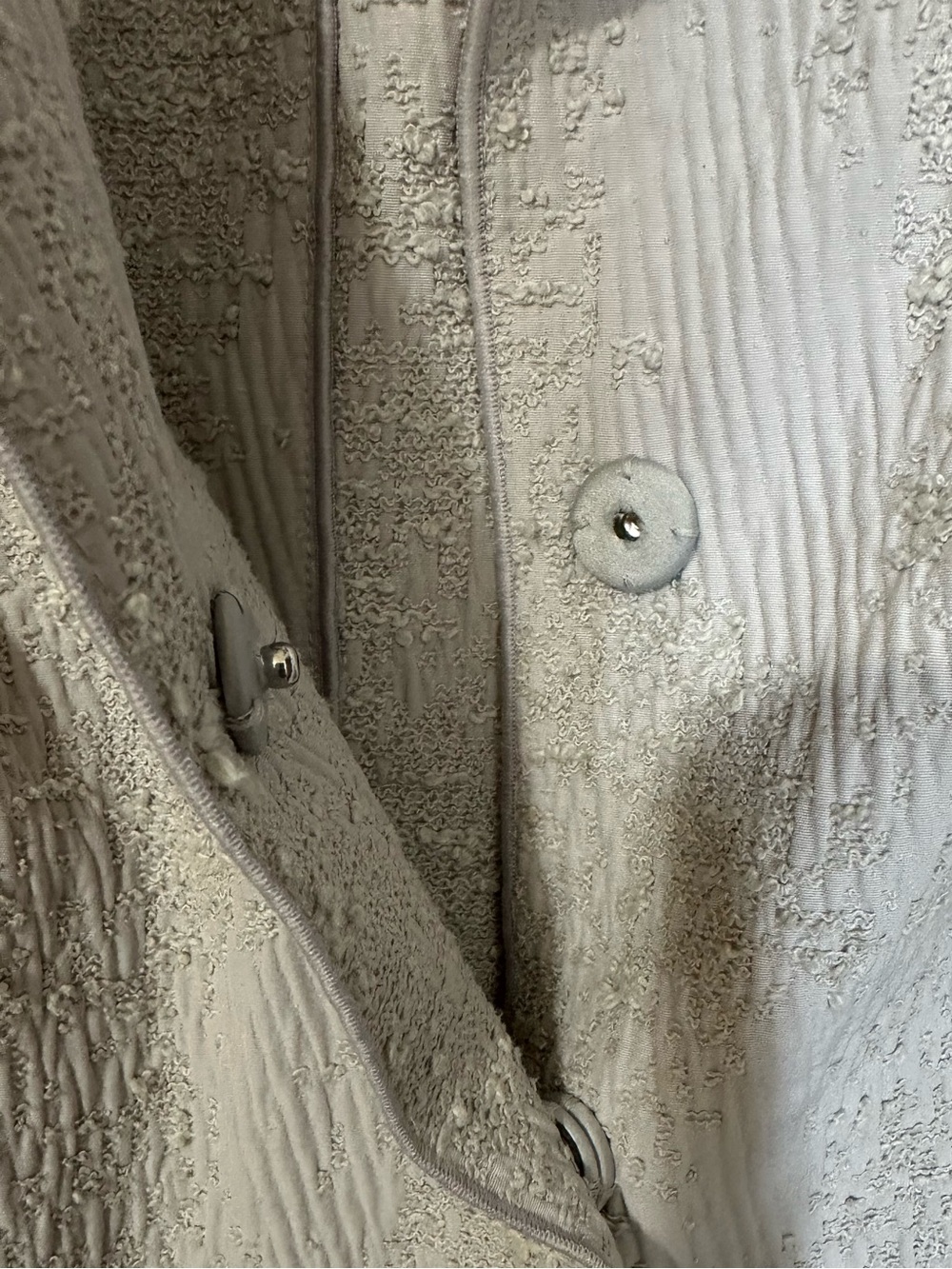 Lafayette 148 New York Summer Light Grey Jacket Sz 14 - Picture 5 of 7
